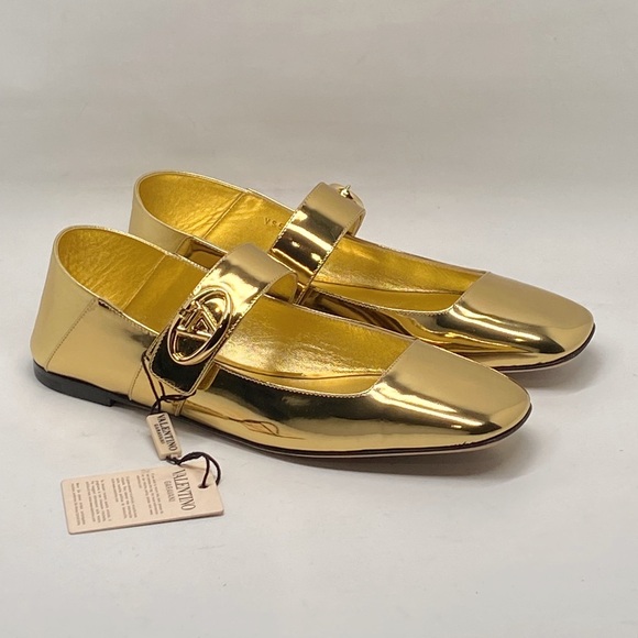 Valentino Garavani VLogo Locker Mary-Jane ballerina shoes size 36 - Picture 4 of 16